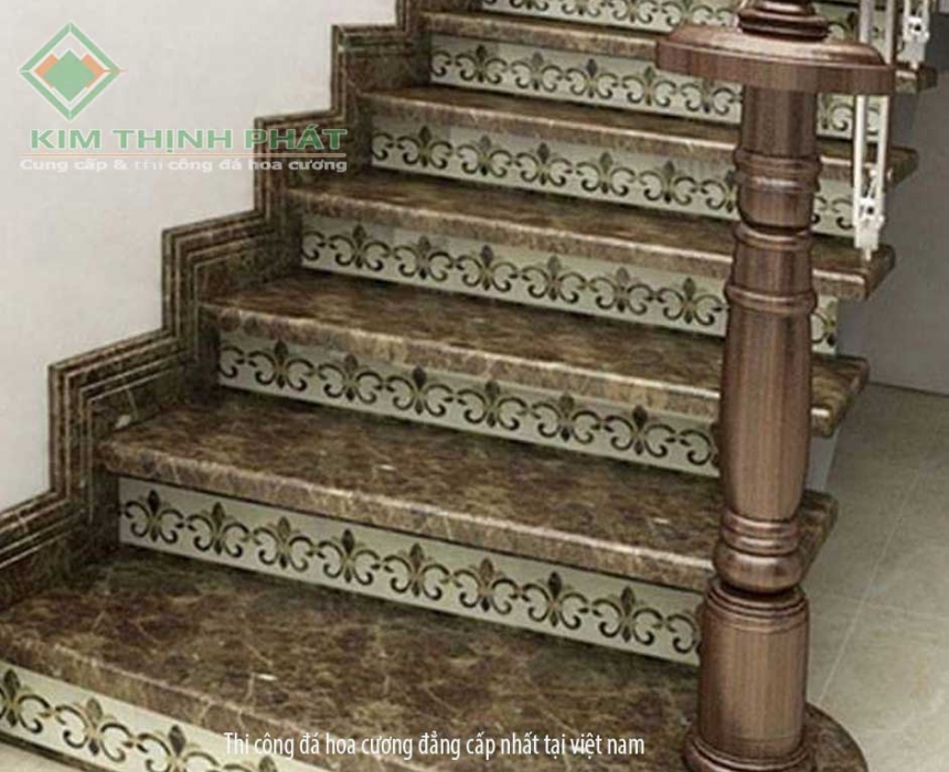 đá hoa cương cầu thang đẹp sang trọng từng chi tiết