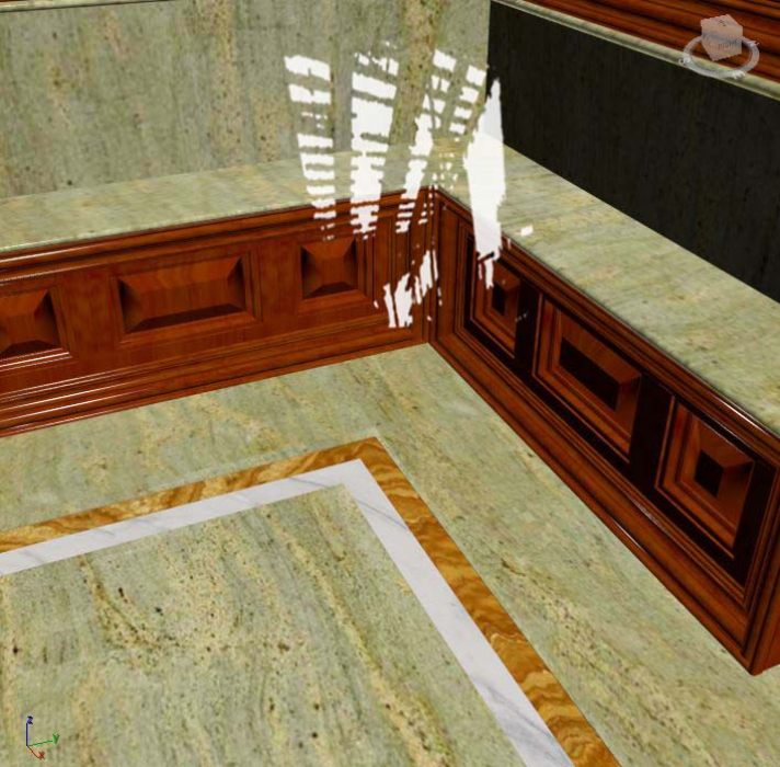 Đá hoa cương bếp p0007 granite hồng sa mạc
